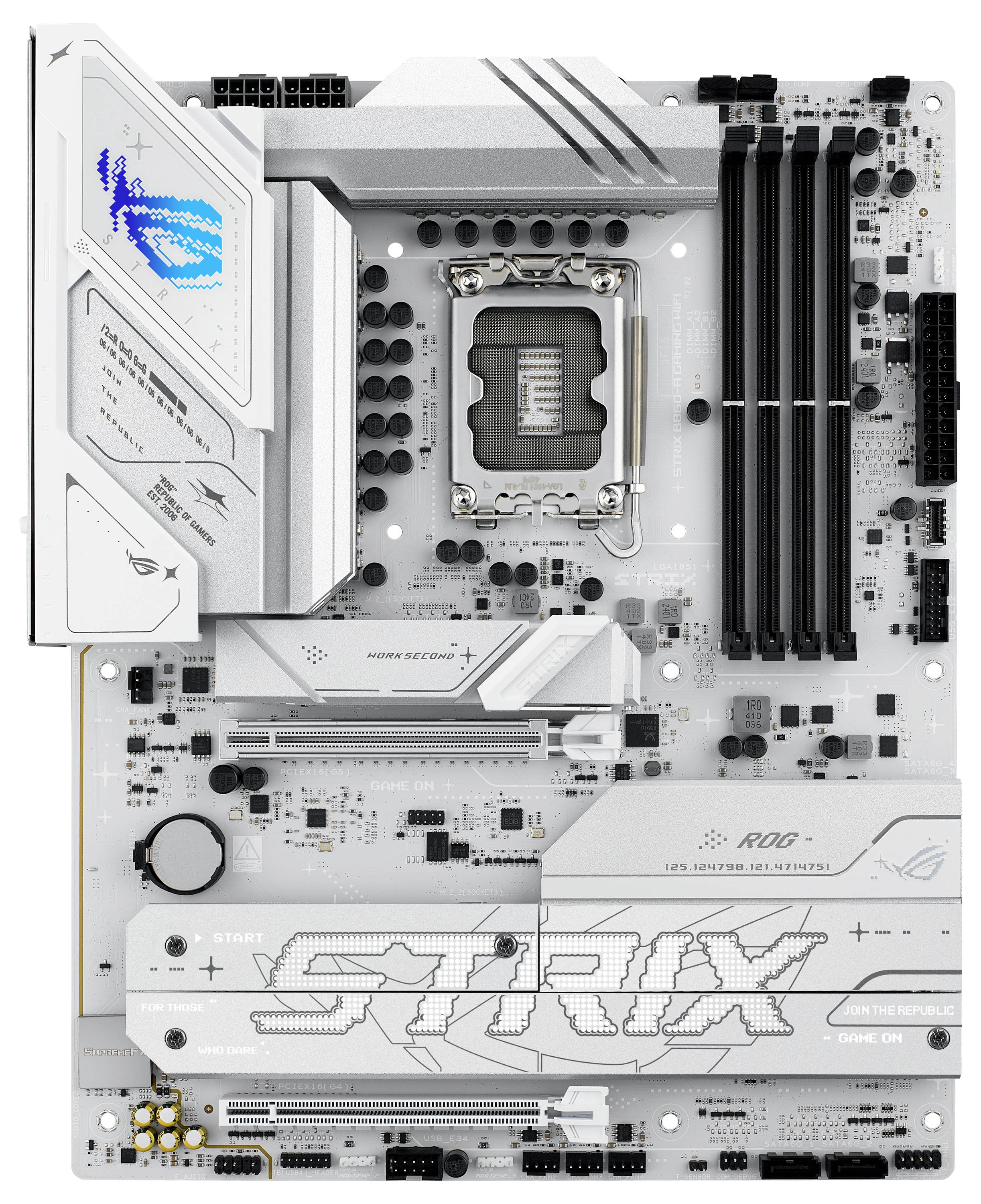 Asus ROG STRIX B860-A GAMING WIFI Mainboard Sockel (PC) Intel® LGA 1851 Formfaktor (Details) ATX Mainboard-Chipsatz Intel® B860