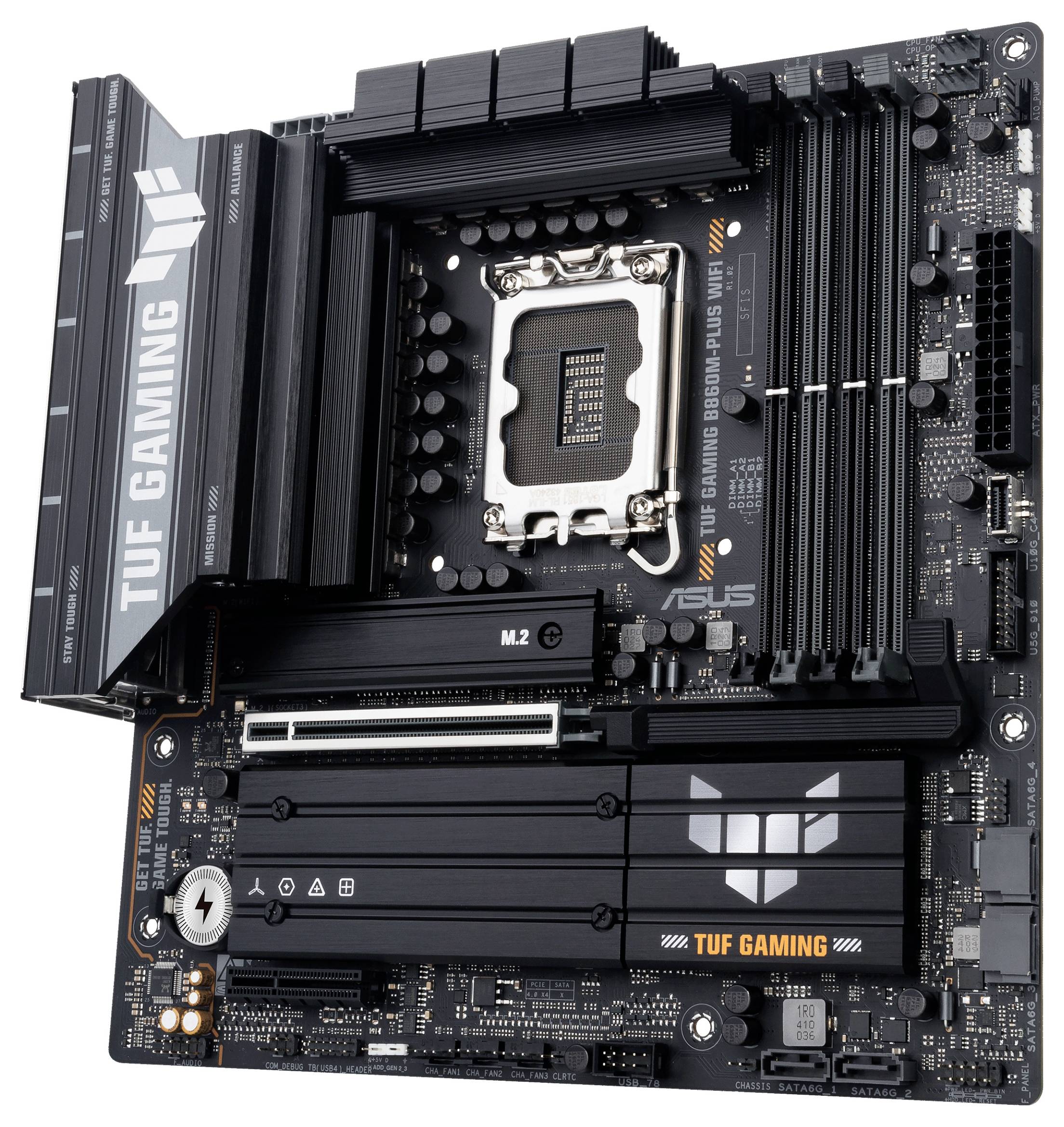 Asus TUF GAMING B860M-PLUS WIFI Mainboard Sockel (PC) Intel® LGA 1851 Formfaktor (Details) Micro-ATX Mainboard-Chipsatz Intel®