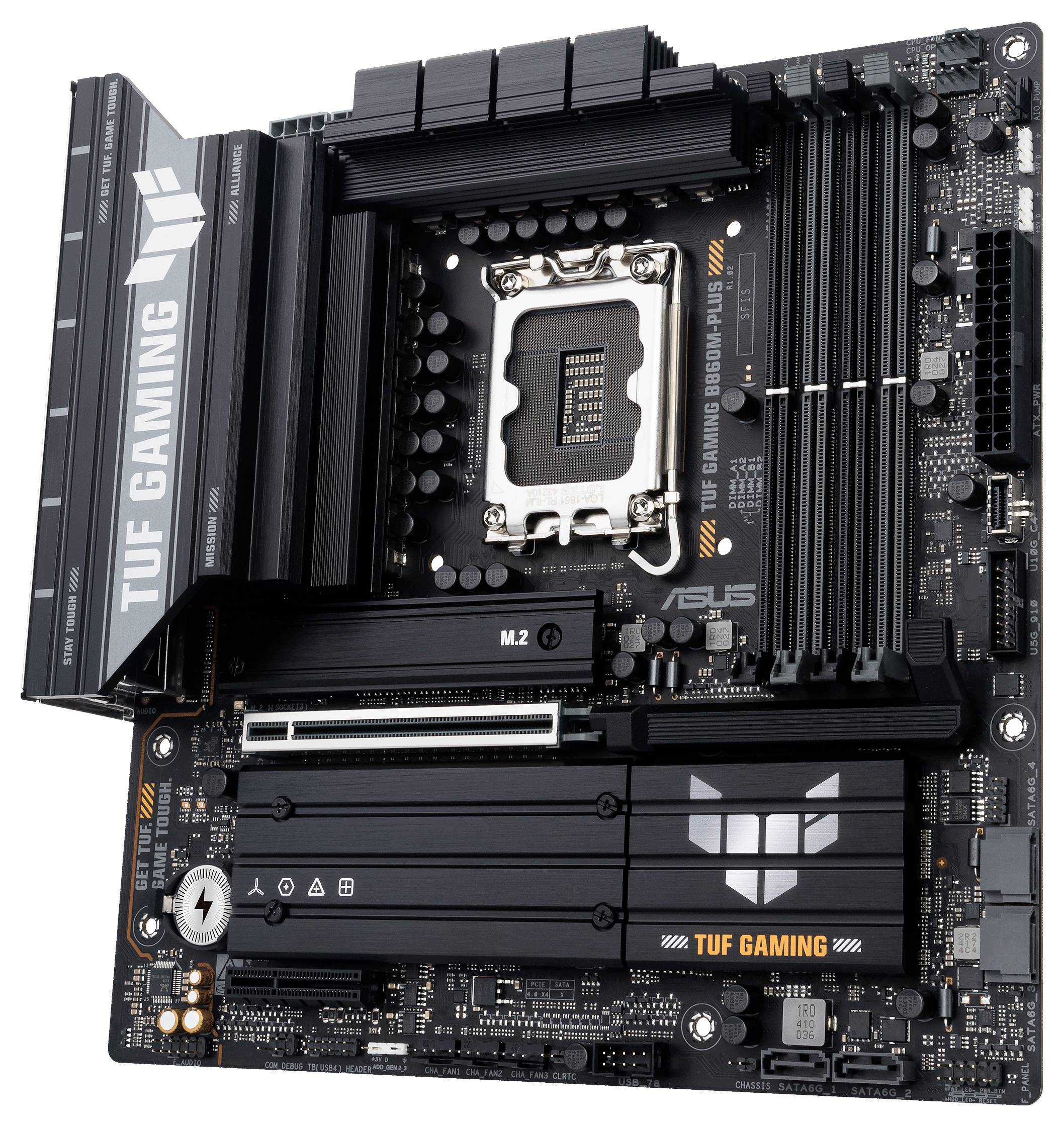 Asus TUF GAMING B860M-PLUS Mainboard Sockel (PC) Intel® LGA 1851 Formfaktor (Details) Micro-ATX Mainboard-Chipsatz Intel® B860