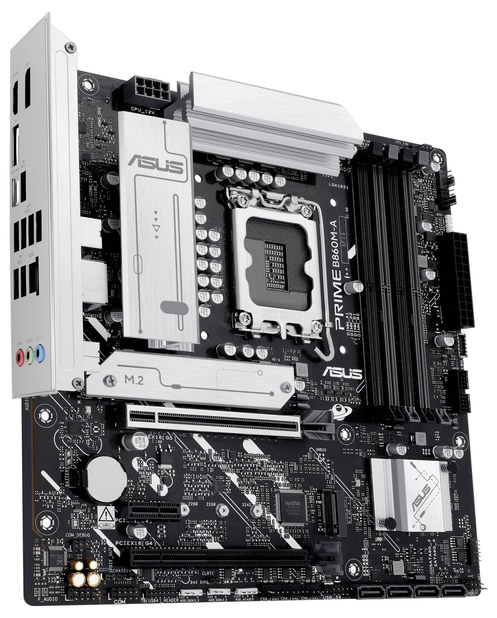 Asus PRIME B860M-A-CSM Mainboard Sockel (PC) Intel® LGA 1851 Formfaktor (Details) ATX Mainboard-Chipsatz Intel® B860