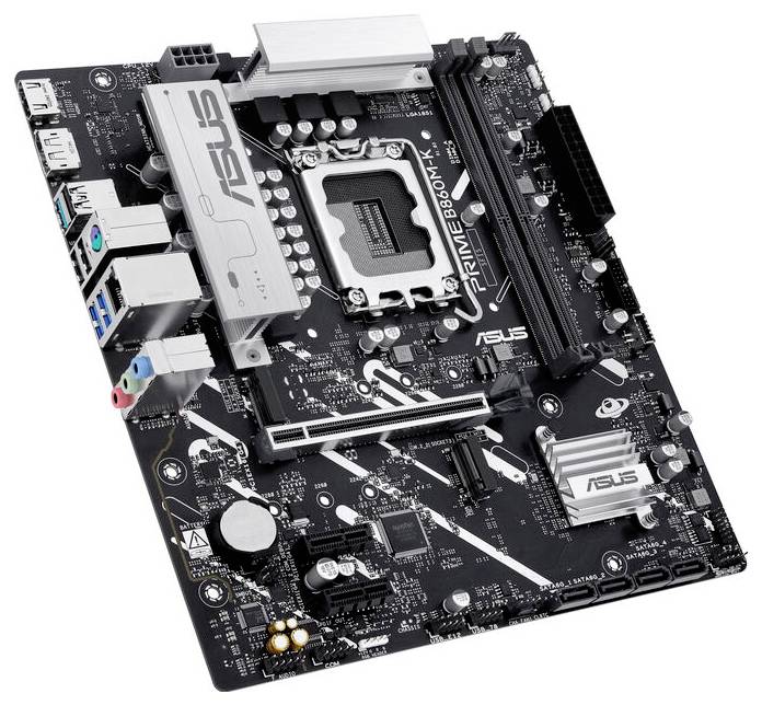 Asus PRIME B860M-K Mainboard Sockel (PC) Intel® LGA 1851 Formfaktor (Details) Micro-ATX Mainboard-Chipsatz Intel® B860