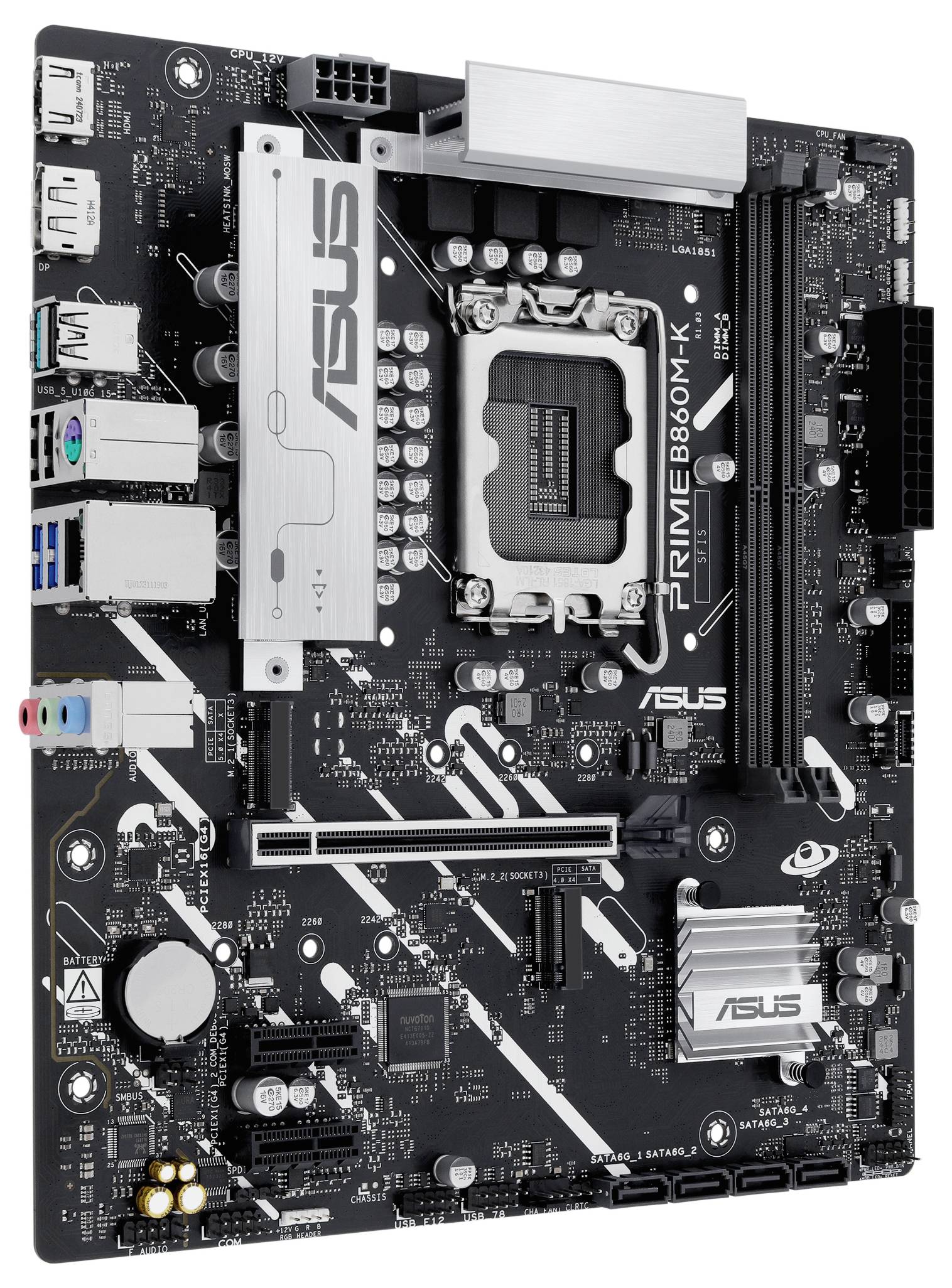 Asus PRIME B860M-K Mainboard Sockel (PC) Intel® LGA 1851 Formfaktor (Details) Micro-ATX Mainboard-Chipsatz Intel® B860