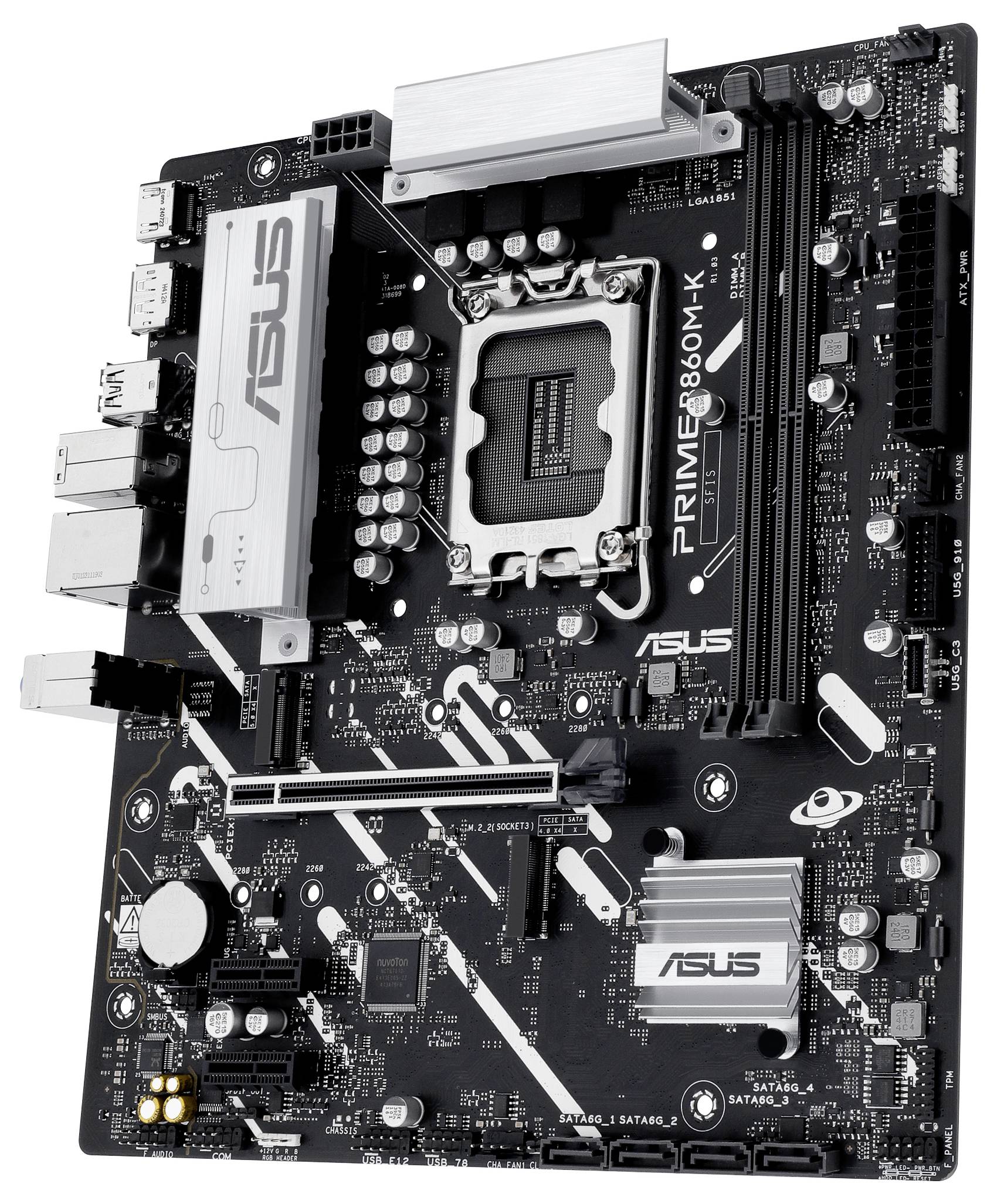 Asus PRIME B860M-K Mainboard Sockel (PC) Intel® LGA 1851 Formfaktor (Details) Micro-ATX Mainboard-Chipsatz Intel® B860