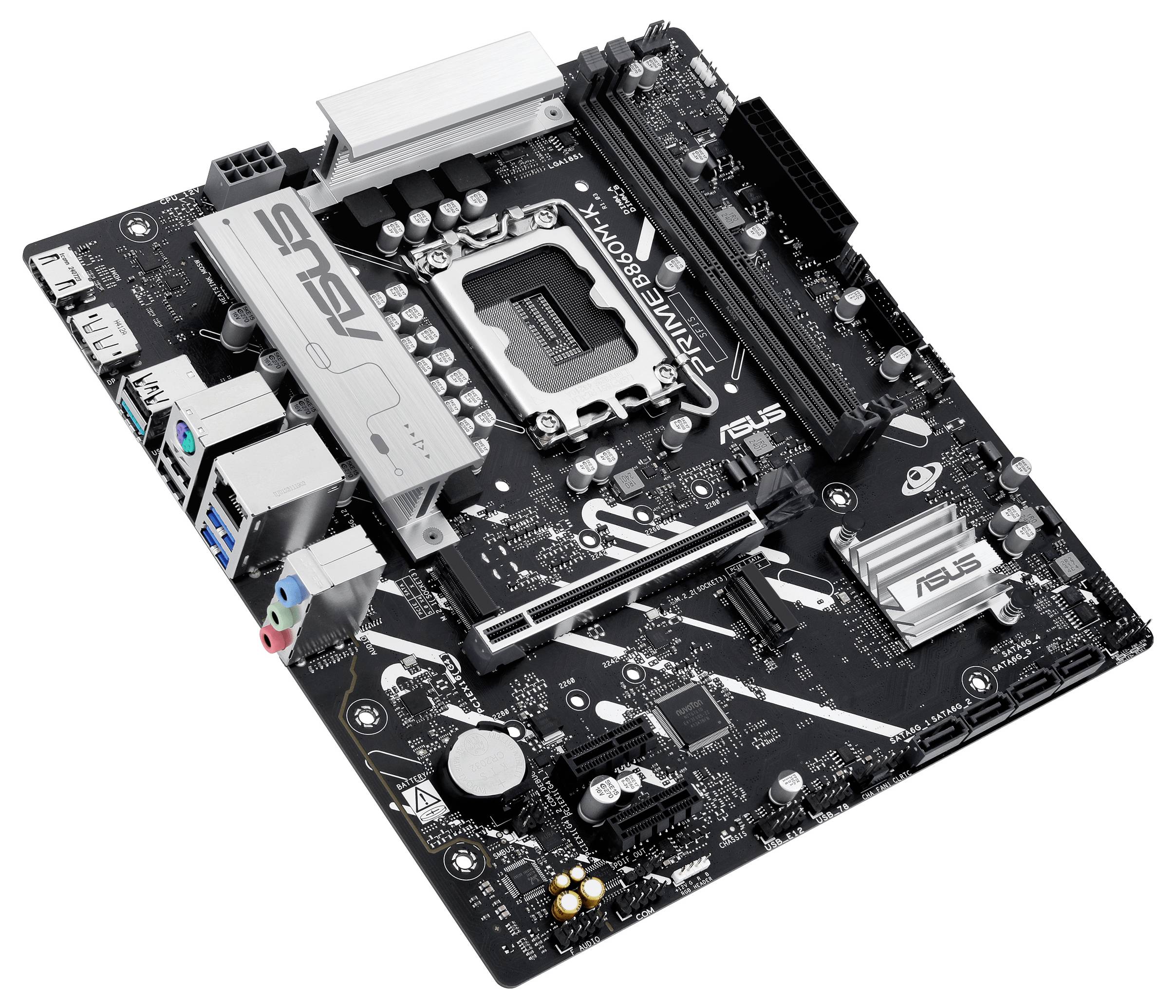 Asus PRIME B860M-K Mainboard Sockel (PC) Intel® LGA 1851 Formfaktor (Details) Micro-ATX Mainboard-Chipsatz Intel® B860