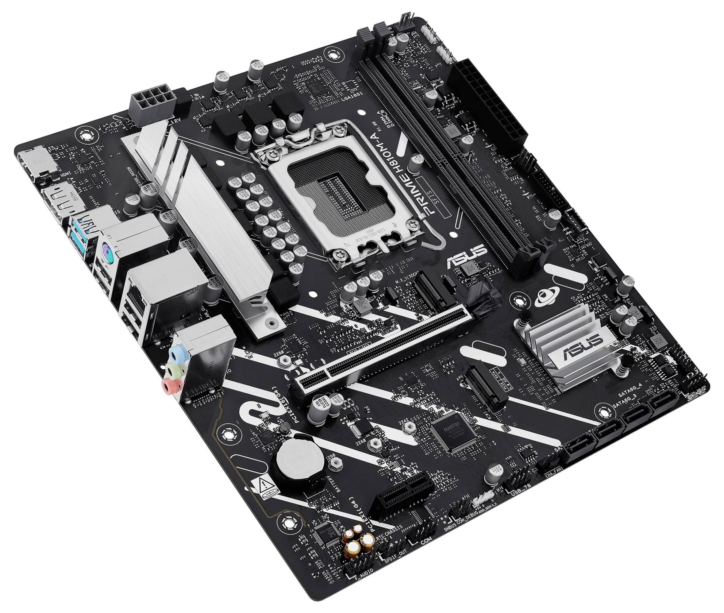 Asus PRIME H810M-A-CSM Mainboard Sockel (PC) Intel® LGA 1851 Formfaktor (Details) Micro-ATX Mainboard-Chipsatz Intel® H810