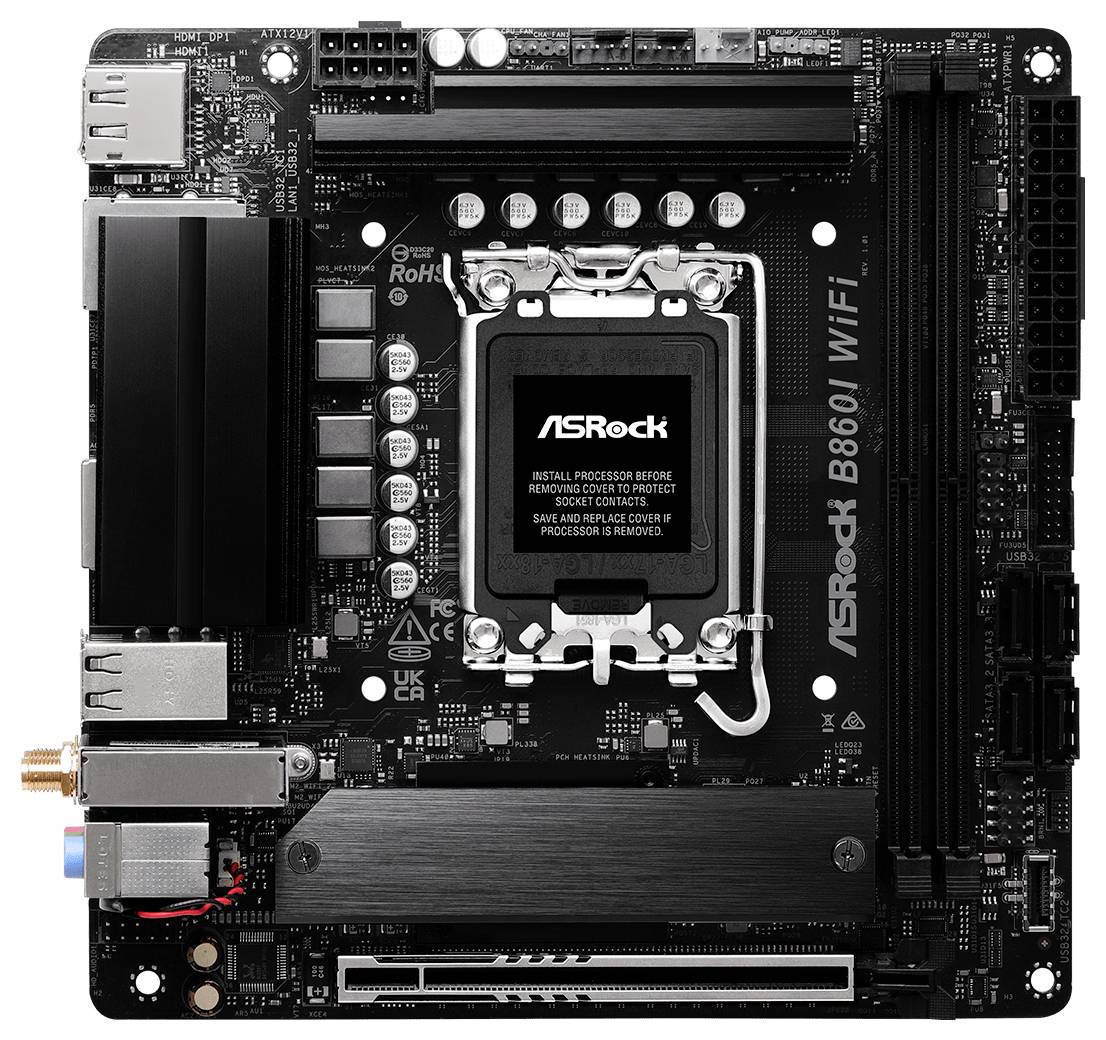 ASRock B860I WiFi Mainboard Sockel (PC) Intel® LGA 1851