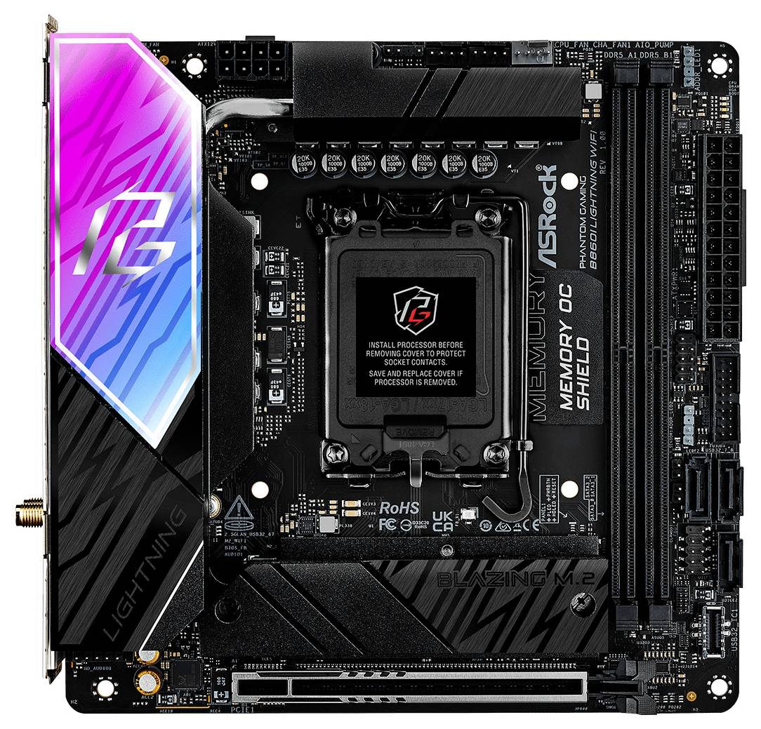 ASRock B860I Lightning WiFi Mainboard Sockel (PC) Intel® LGA 1851