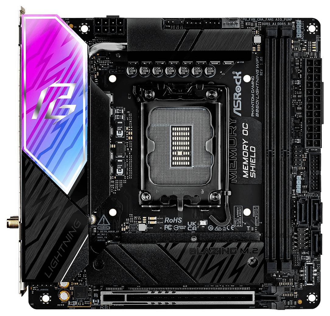 ASRock B860I Lightning WiFi Mainboard Sockel (PC) Intel® LGA 1851