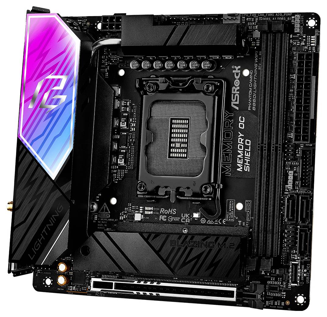 ASRock B860I Lightning WiFi Mainboard Sockel (PC) Intel® LGA 1851