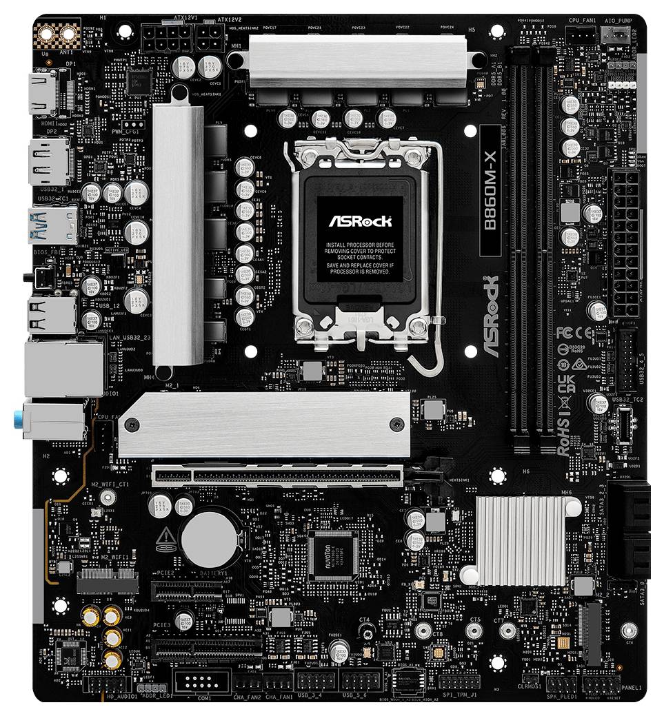 ASRock B860M-X Mainboard Sockel (PC) Intel® LGA 1851