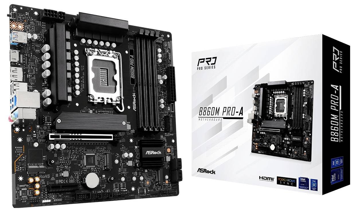 ASRock B860M Pro-A Mainboard Sockel (PC) Intel® LGA 1851
