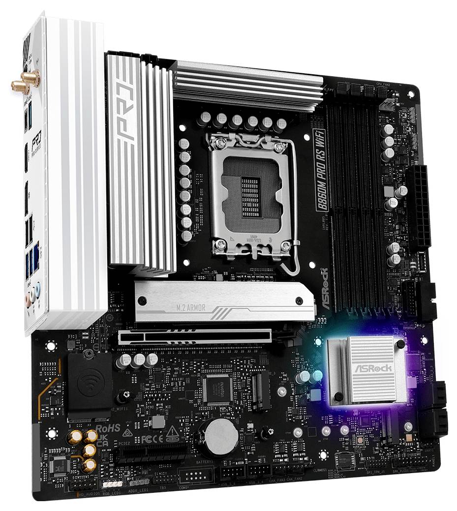ASRock B860M Pro RS Wifi Mainboard Sockel (PC) Intel® LGA 1851