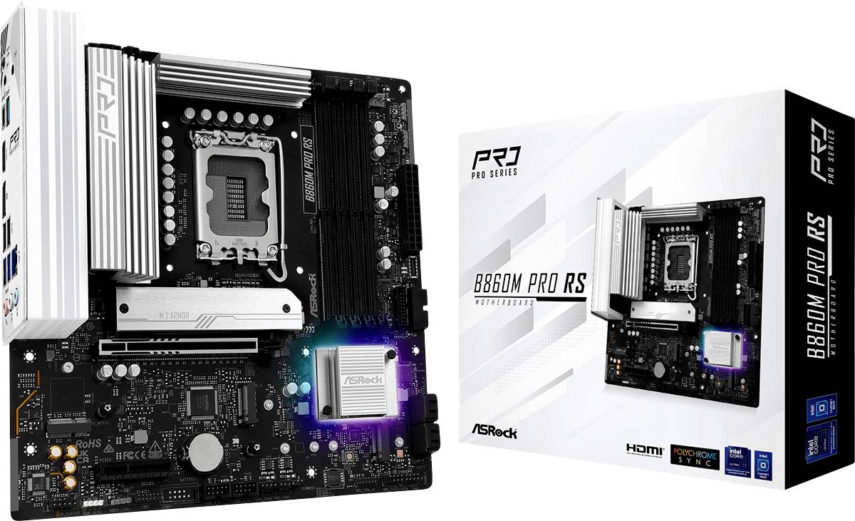 ASRock B860M Pro RS Mainboard Sockel (PC) Intel® LGA 1851
