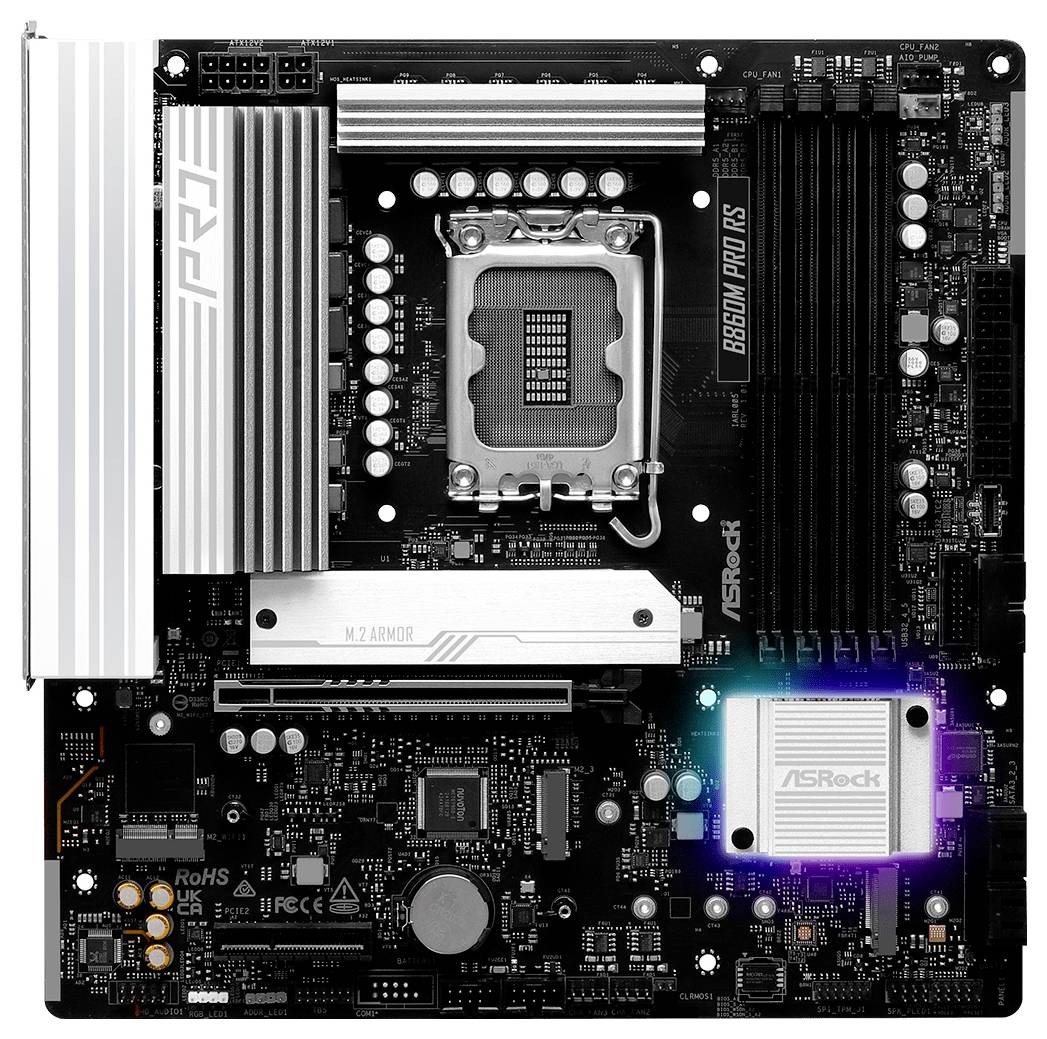 ASRock B860M Pro RS Mainboard Sockel (PC) Intel® LGA 1851