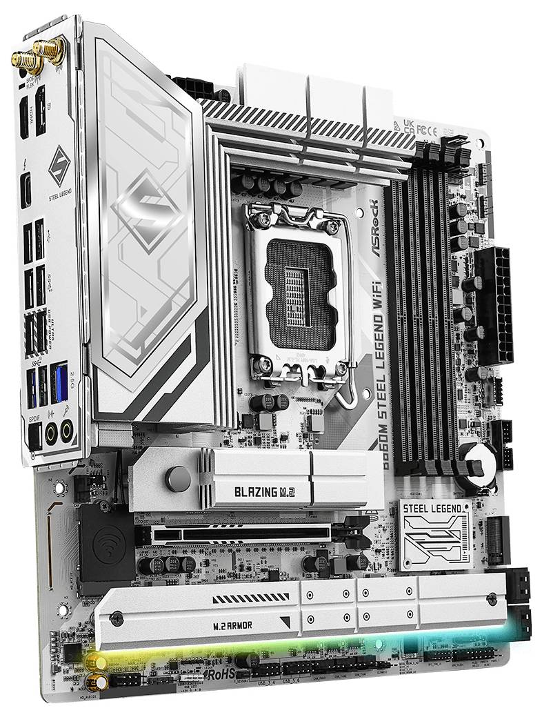 ASRock B860M Steel Legend WiFi Mainboard Sockel (PC) Intel® LGA 1851