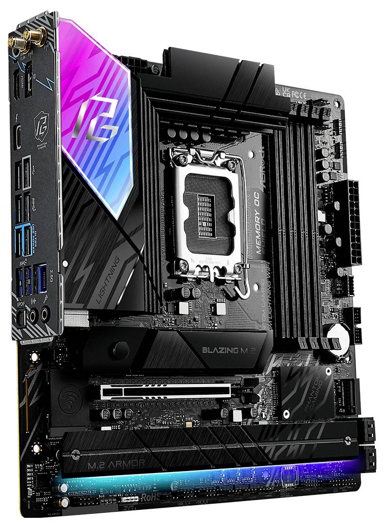 ASRock B860M Lightning WiFi Mainboard Sockel (PC) Intel® LGA 1851