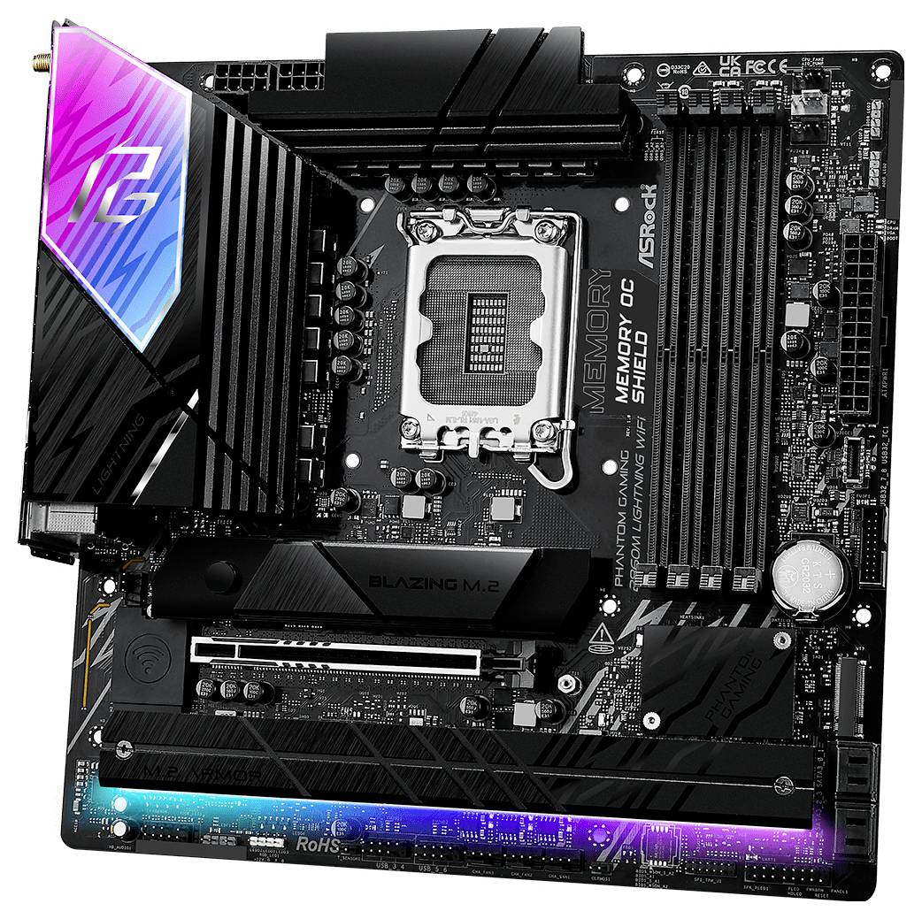ASRock B860M Lightning WiFi Mainboard Sockel (PC) Intel® LGA 1851