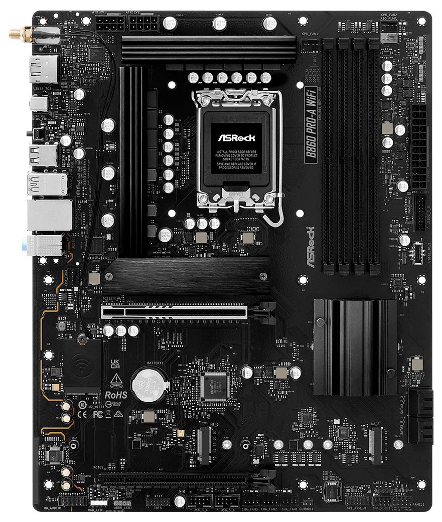 ASRock B860 Pro-A WiFi Mainboard Sockel (PC) Intel® LGA 1851 Formfaktor (Details) ATX