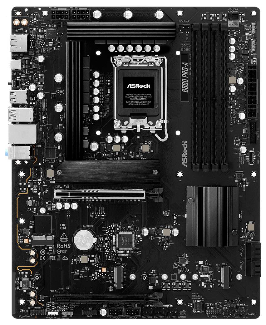 ASRock B860 Pro-A Mainboard Sockel (PC) Intel® LGA 1851 Formfaktor (Details) ATX