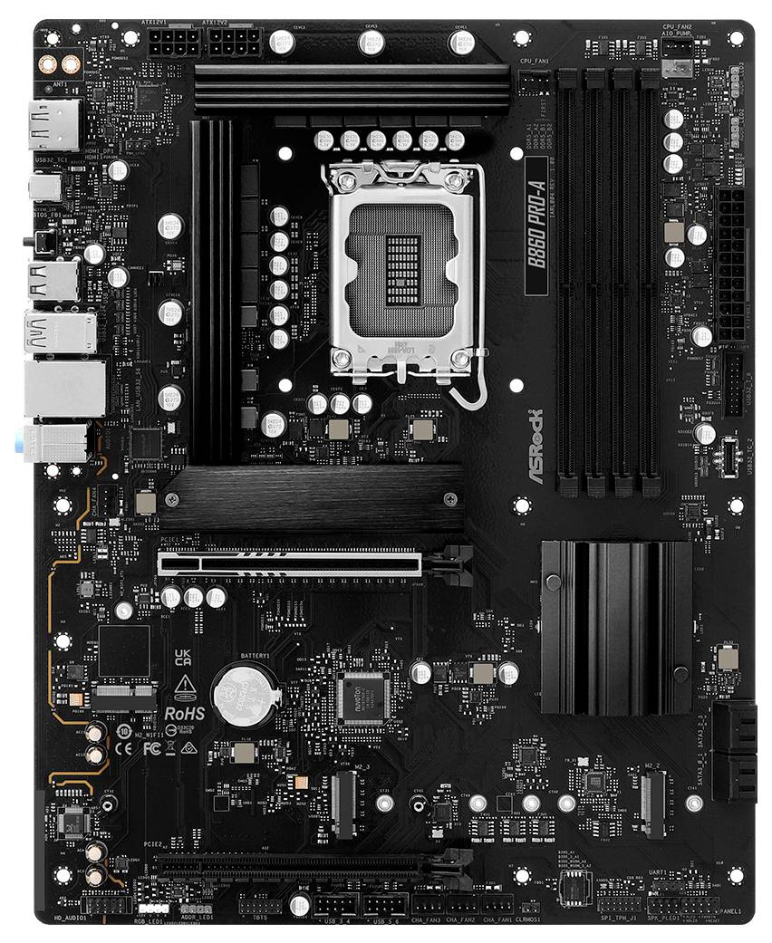 ASRock B860 Pro-A Mainboard Sockel (PC) Intel® LGA 1851 Formfaktor (Details) ATX