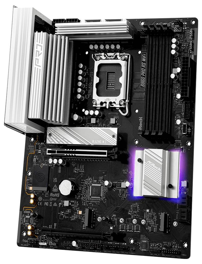 ASRock B860 Pro RS Wifi Mainboard Sockel (PC) Intel® LGA 1851 Formfaktor (Details) ATX