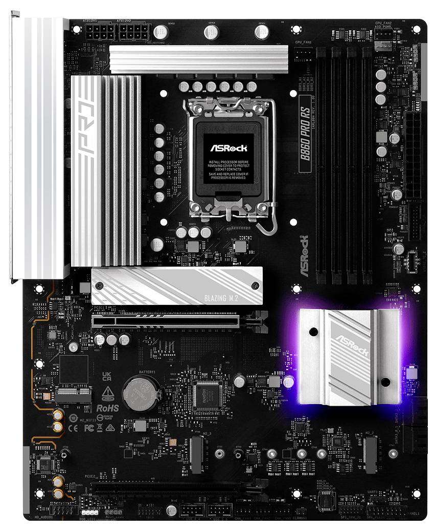 ASRock B860 Pro RS Mainboard Sockel (PC) Intel® LGA 1851 Formfaktor (Details) ATX