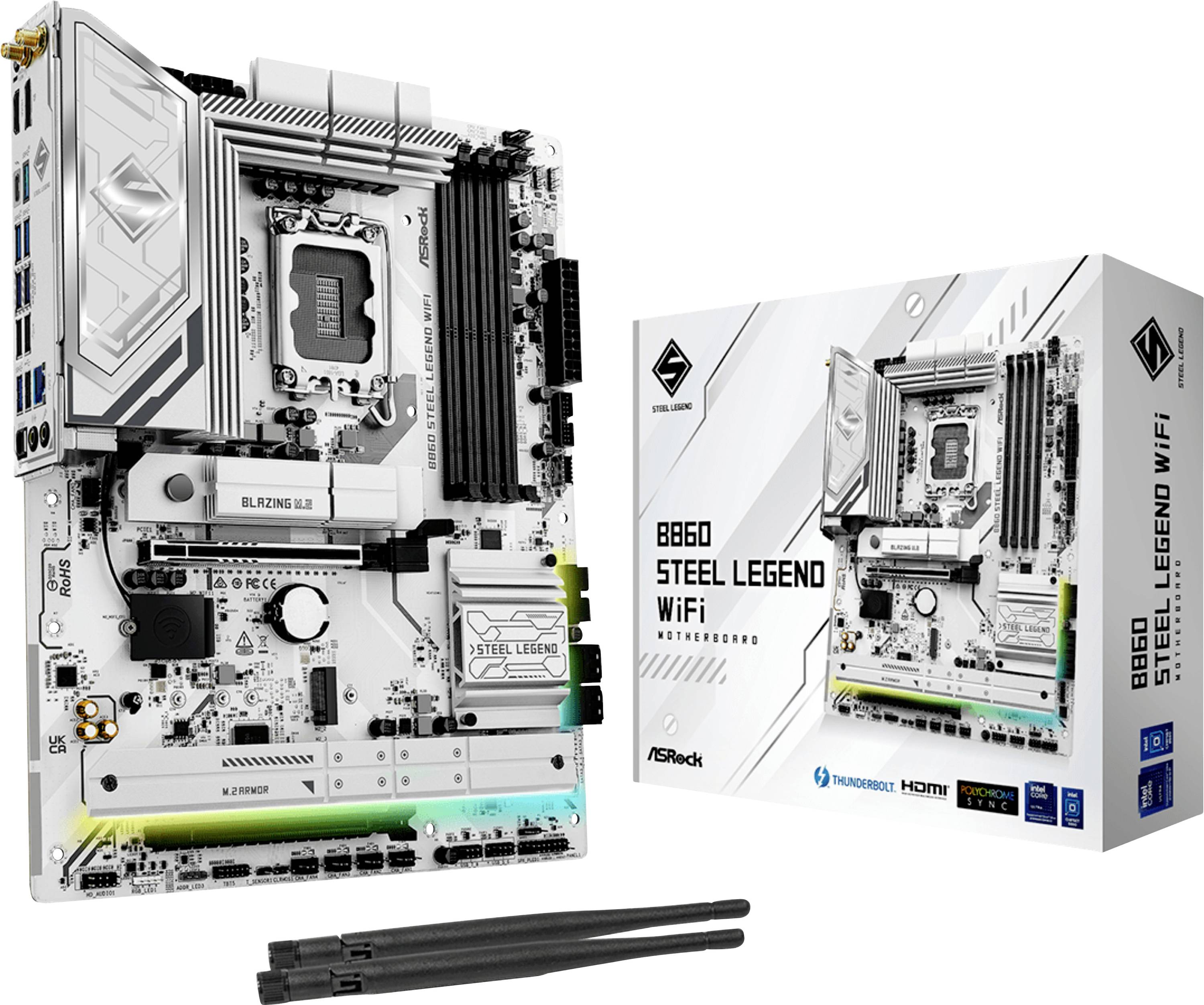 ASRock B860 Steel Legend WiFi Mainboard Sockel (PC) Intel® LGA 1851 Formfaktor (Details) ATX