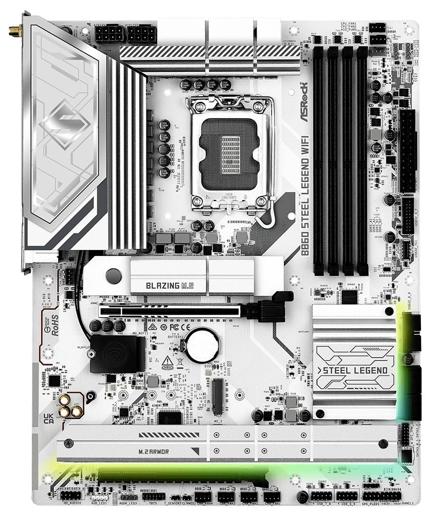ASRock B860 Steel Legend WiFi Mainboard Sockel (PC) Intel® LGA 1851 Formfaktor (Details) ATX