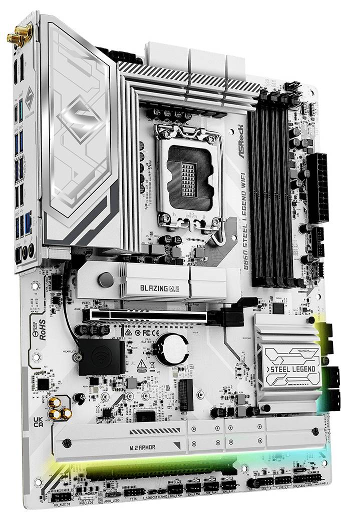 ASRock B860 Steel Legend WiFi Mainboard Sockel (PC) Intel® LGA 1851 Formfaktor (Details) ATX