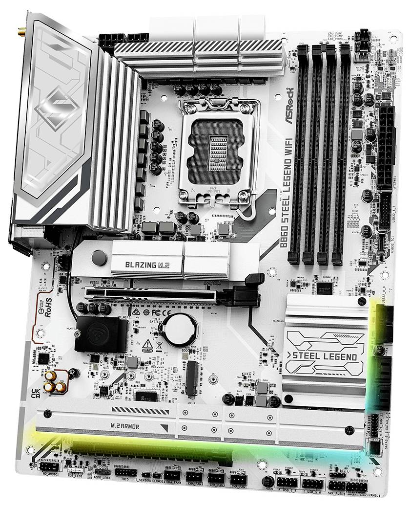 ASRock B860 Steel Legend WiFi Mainboard Sockel (PC) Intel® LGA 1851 Formfaktor (Details) ATX