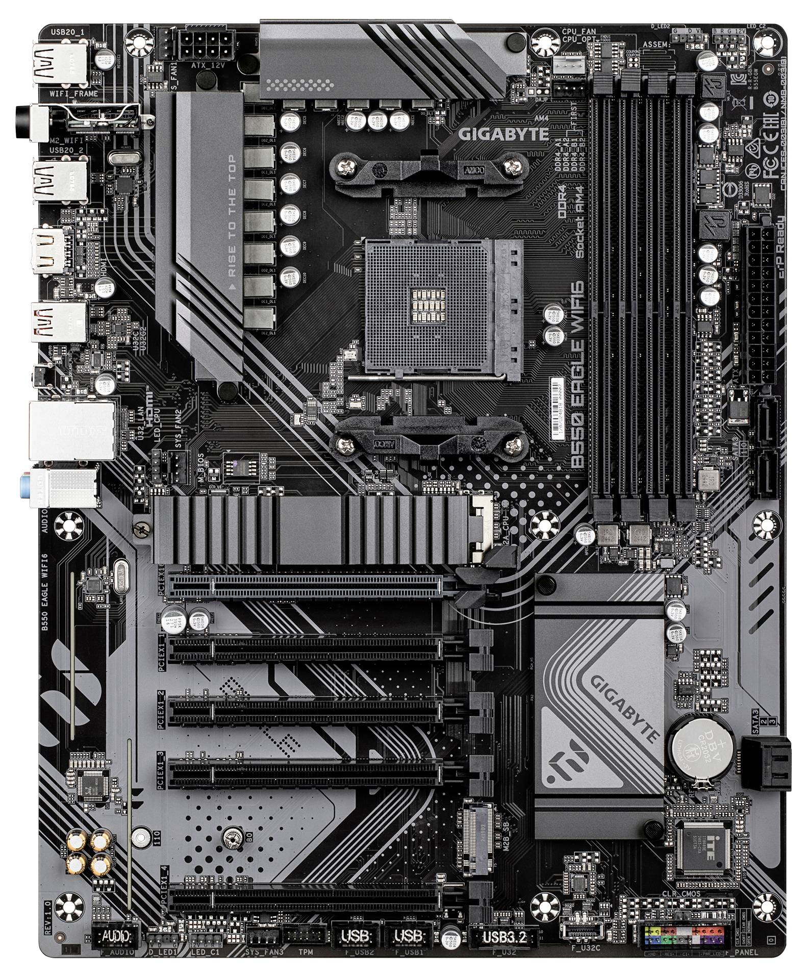 Gigabyte B550 EAGLE WIFI6 Mainboard Sockel (PC) AMD® AM4 Formfaktor (Details) ATX
