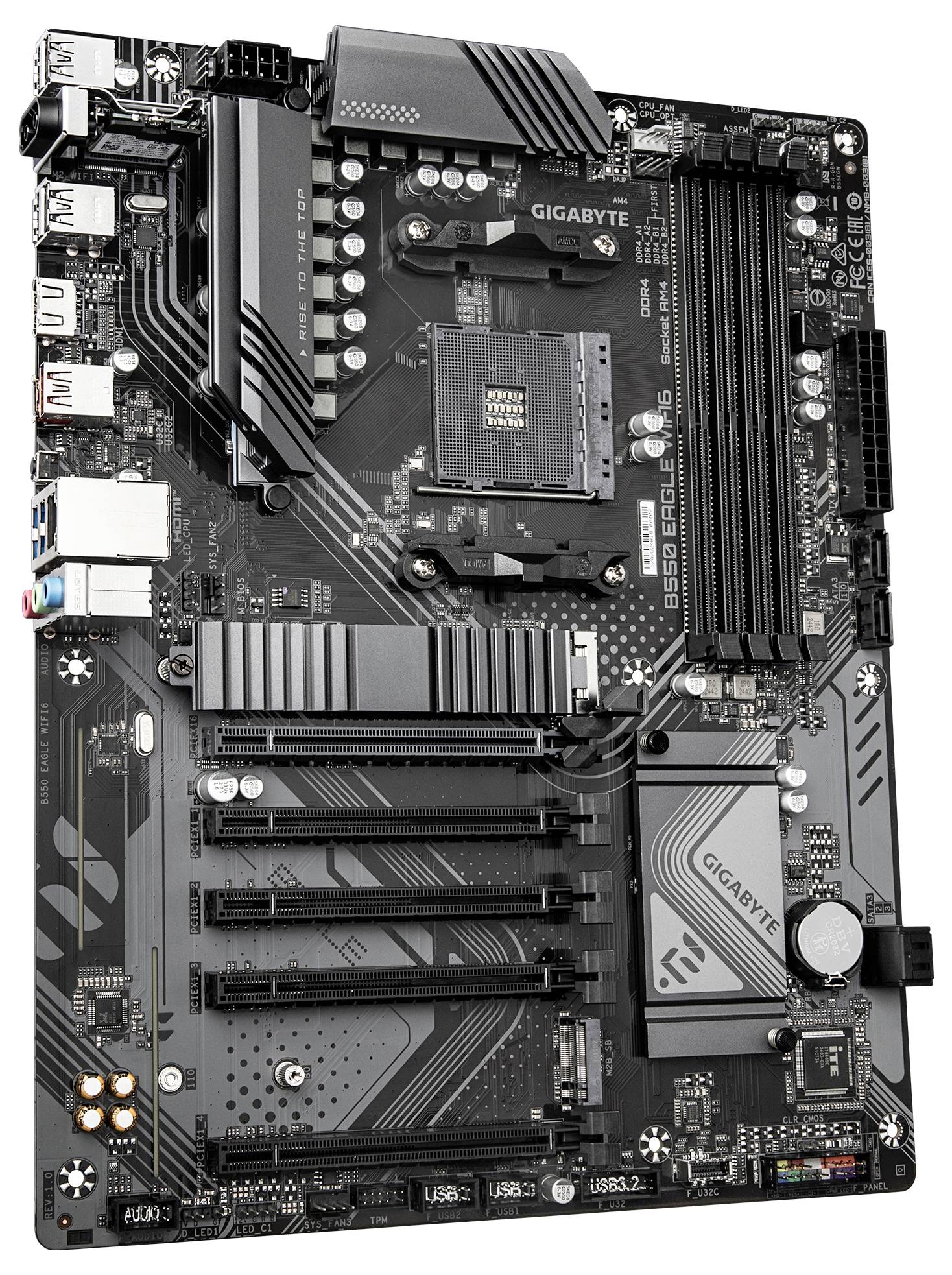 Gigabyte B550 EAGLE WIFI6 Mainboard Sockel (PC) AMD® AM4 Formfaktor (Details) ATX