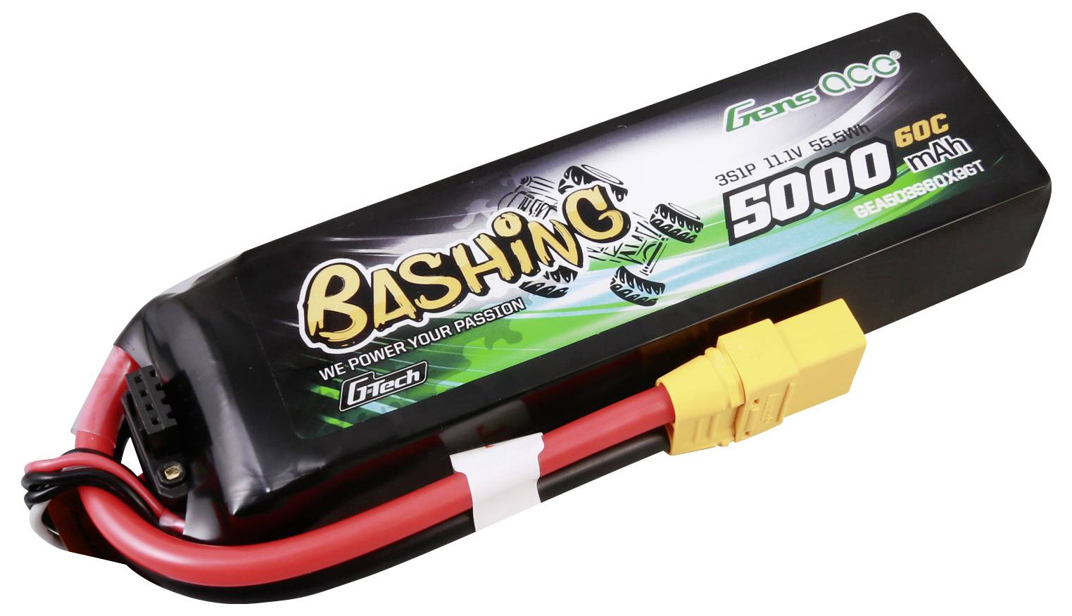 Gens ace Modellbau-Akkupack (LiPo) 11.1 V 5000 mAh Softcase XT90