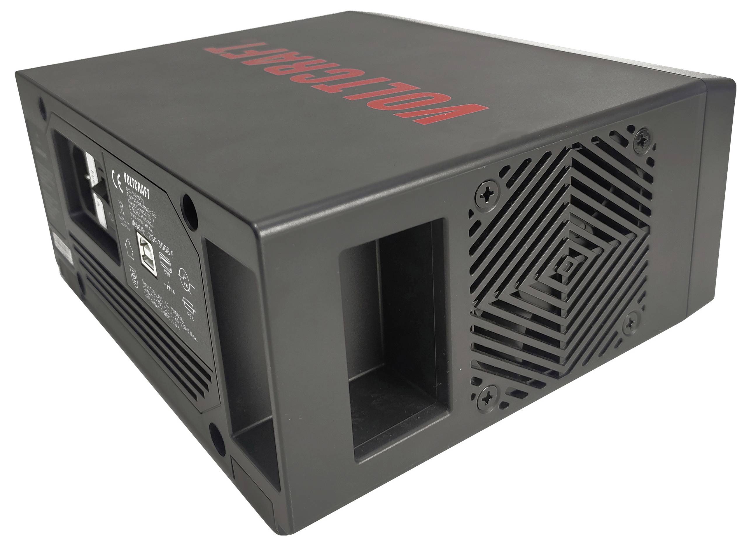 VOLTCRAFT DSP-3008 F Labornetzgerät, einstellbar 0 - 30V 0 - 8A 120W USB lüfterlos Anzahl Ausgänge 1 x