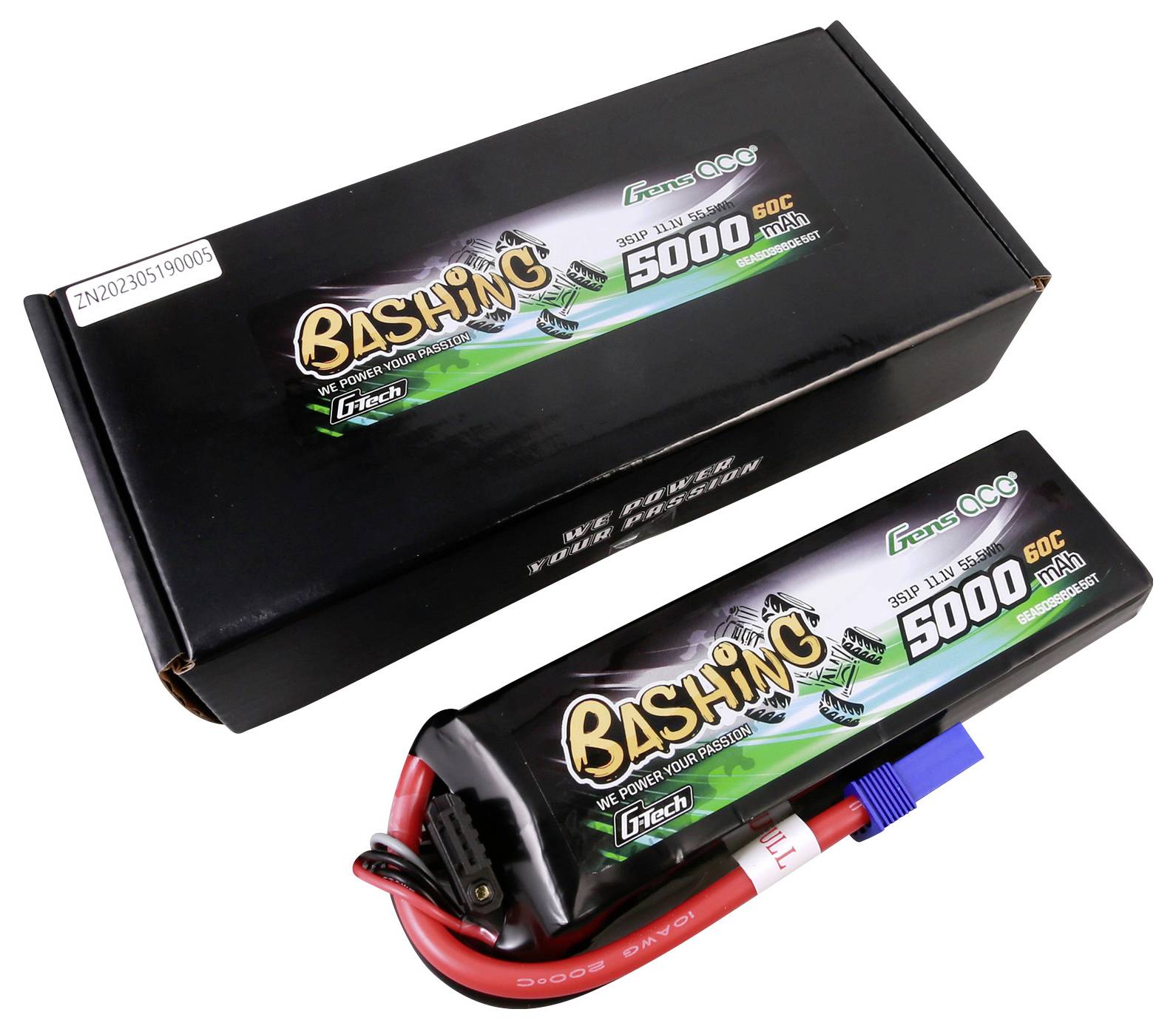 Gens ace Modellbau-Akkupack (LiPo) 11.1 V 5000 mAh Softcase EC5
