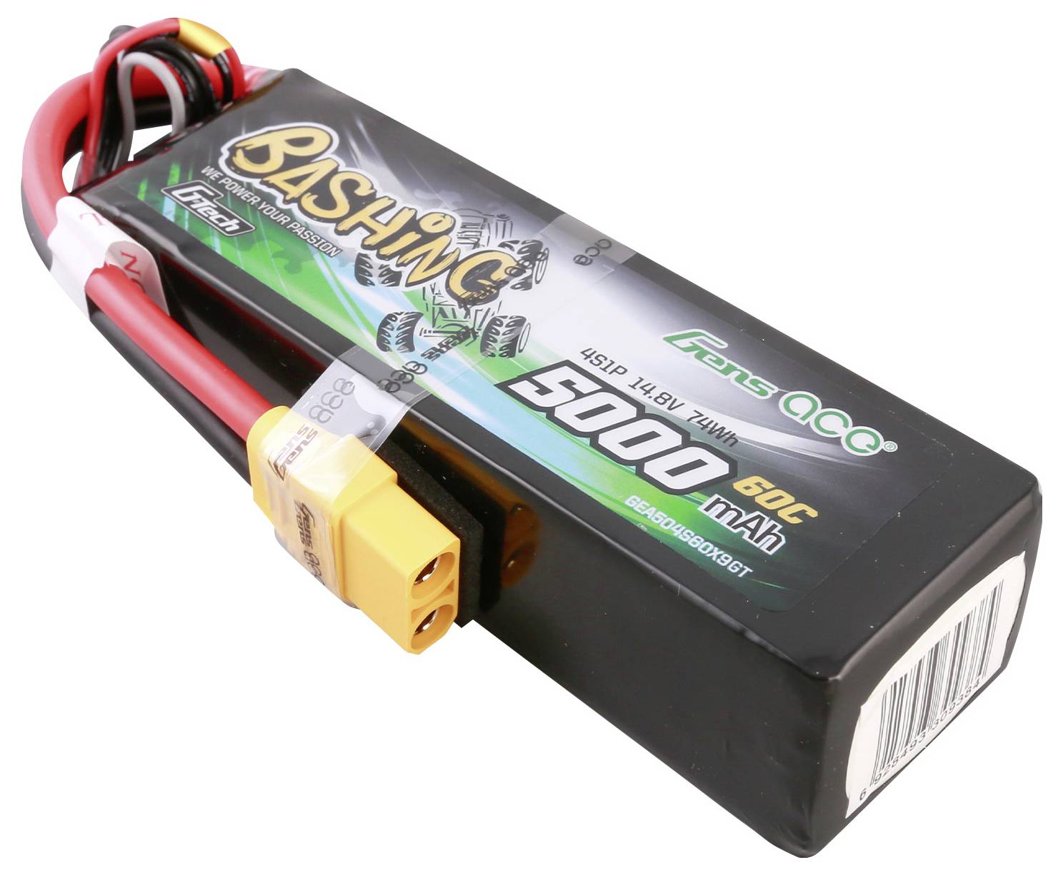 Gens ace Modellbau-Akkupack (LiPo) 14.8 V 5000 mAh Block XT90