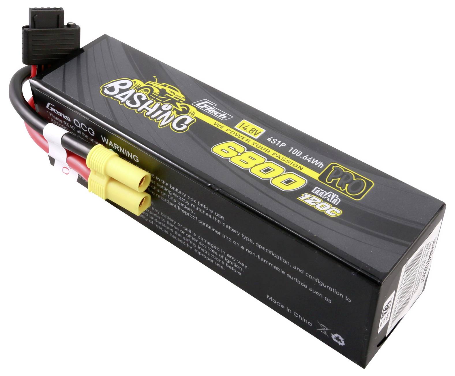Gens ace Modellbau-Akkupack (LiPo) 14.8 V 6800 mAh Hardcase EC5