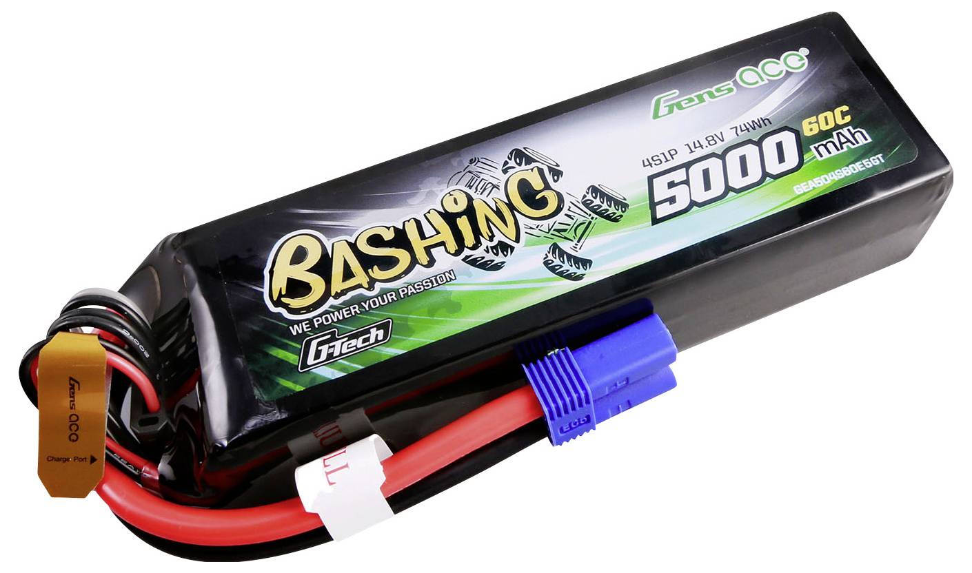 Gens ace Modellbau-Akkupack (LiPo) 14.8V 5000 mAh Block EC5
