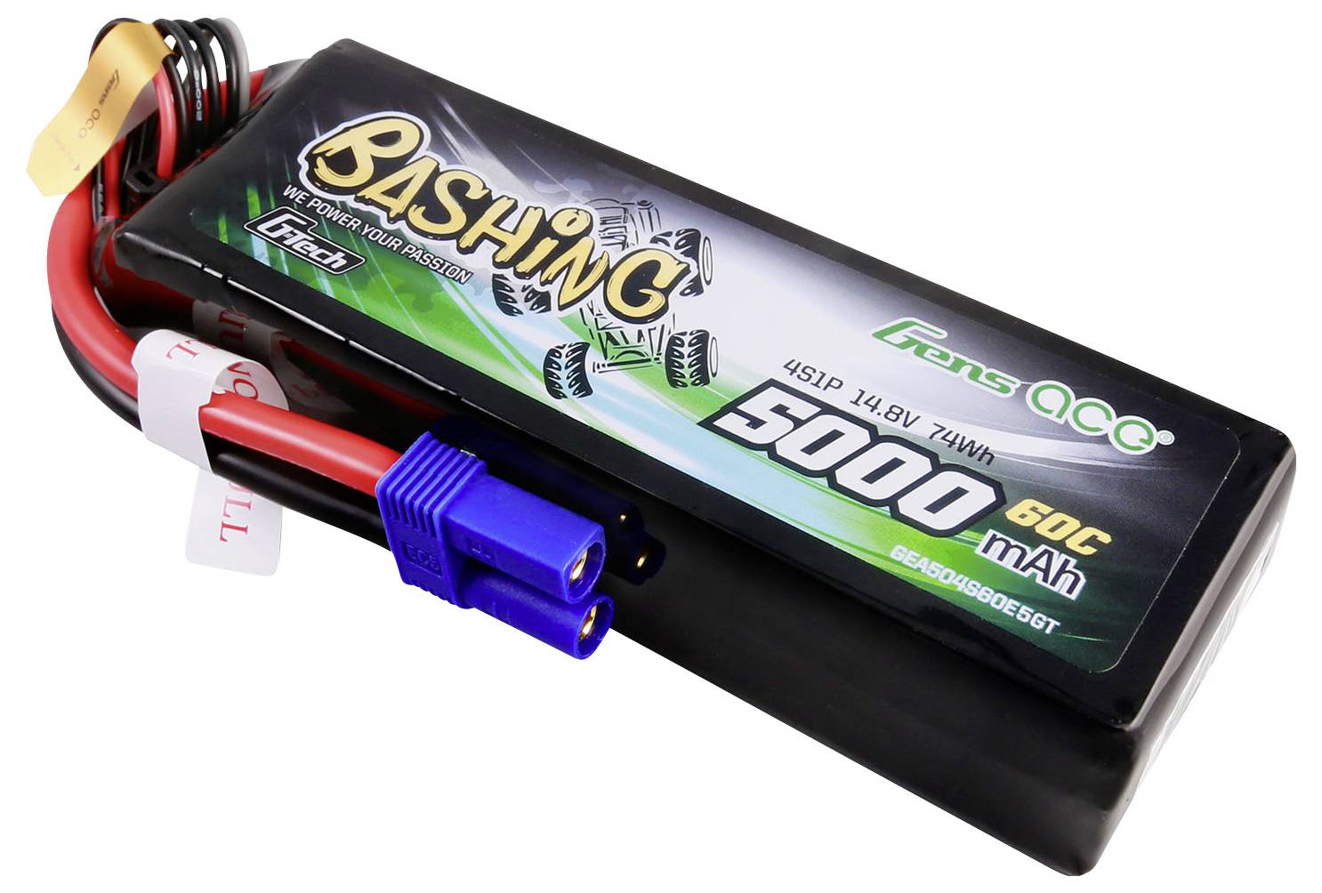 Gens ace Modellbau-Akkupack (LiPo) 14.8V 5000 mAh Block EC5