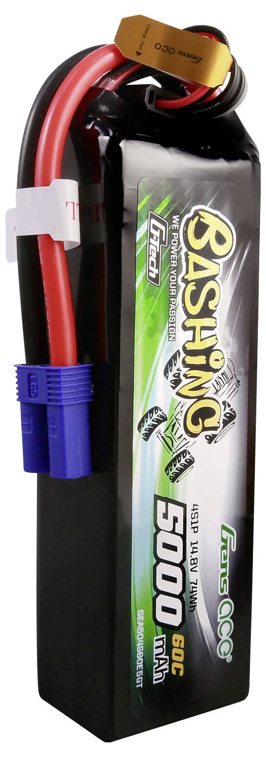 Gens ace Modellbau-Akkupack (LiPo) 14.8V 5000 mAh Block EC5