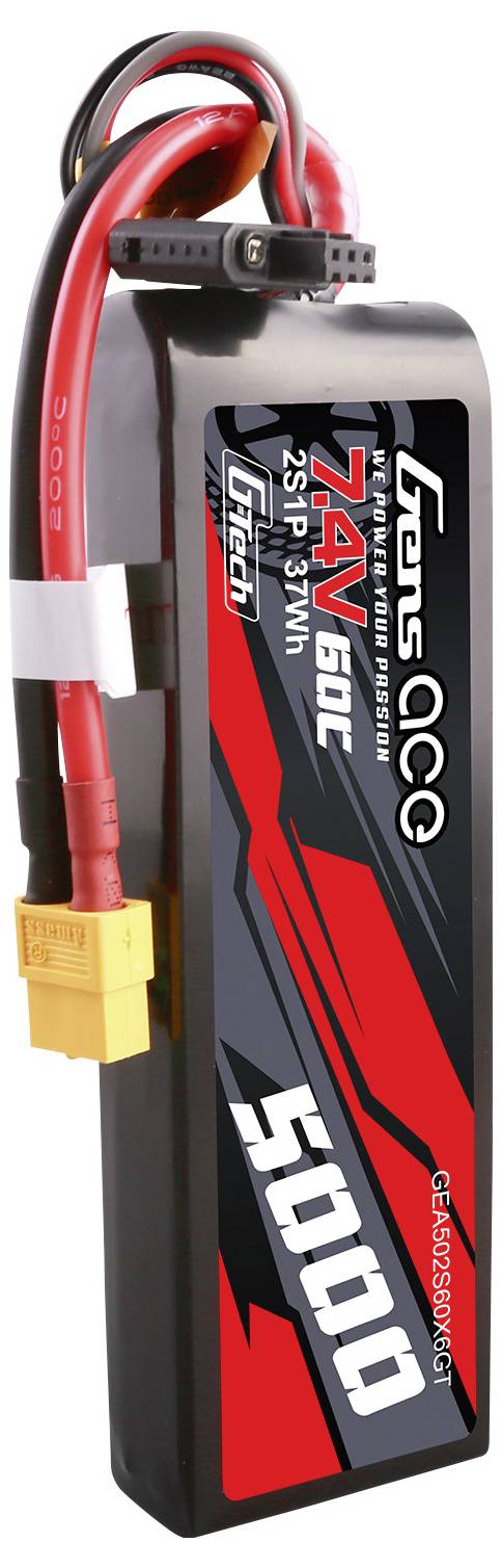 Gens ace Modellbau-Akkupack (LiPo) 7.4 V 5000 mAh Block XT60