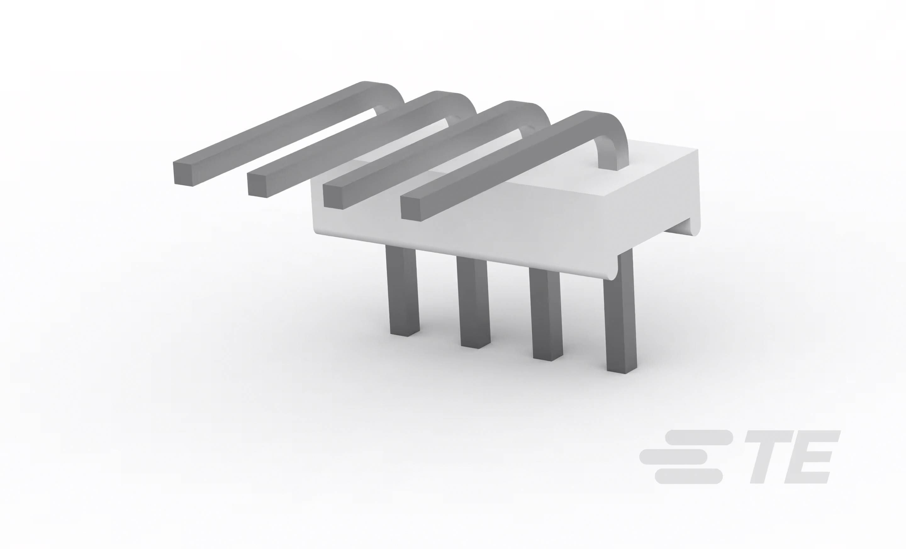 TE Connectivity Einbau-Stiftleiste (Standard) 1-640453-4 Package