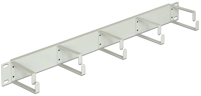 Delock 42116 19 Zoll Netzwerkschrank-Kabelführung 1 HE Lichtgrau (RAL 7035)