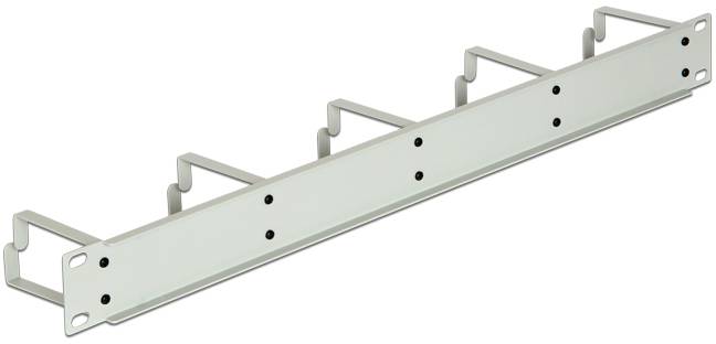 Delock 42116 19 Zoll Netzwerkschrank-Kabelführung 1 HE Lichtgrau (RAL 7035)