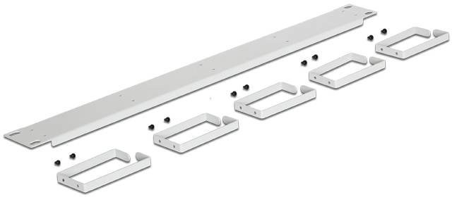 Delock 42116 19 Zoll Netzwerkschrank-Kabelführung 1 HE Lichtgrau (RAL 7035)