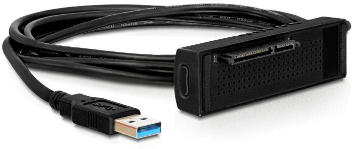 Delock 61858 SATA 6 Gb/s, DC-Buchse 3.5mm Festplatten-Dockingstation