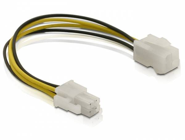 Delock Strom Anschlusskabel 15cm Mehrfarbig