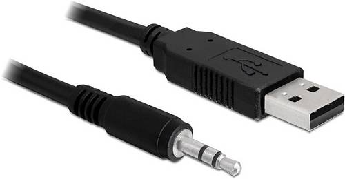 Delock USB-Kabel USB 2.0 USB-A Stecker, Klinkenstecker 3,5 mm 1.80 m Schwarz 83115