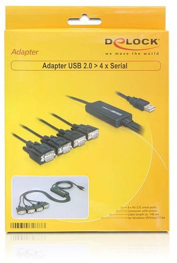 Delock USB-Kabel USB-A Stecker, VGA 9pol. Stecker, VGA 9pol. Stecker, VGA 9pol. Stecker, VGA 9pol. Stecker 1.40m Schwarz 61887