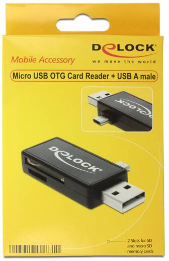 Delock 91731 Externer Speicherkartenleser USB-A Schwarz